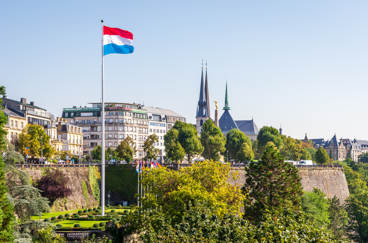 Cityscape of the old town in Luxembourg City